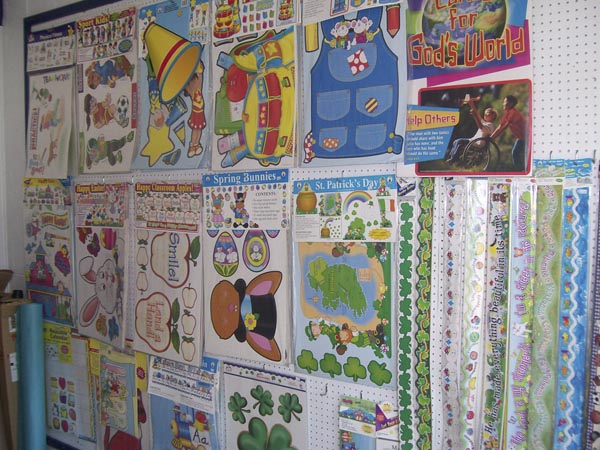School bulletin board decorations and borders